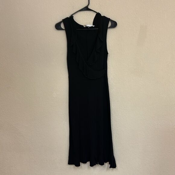 Diane Von Furstenberg Black Midi Dress - Picture 2 of 6